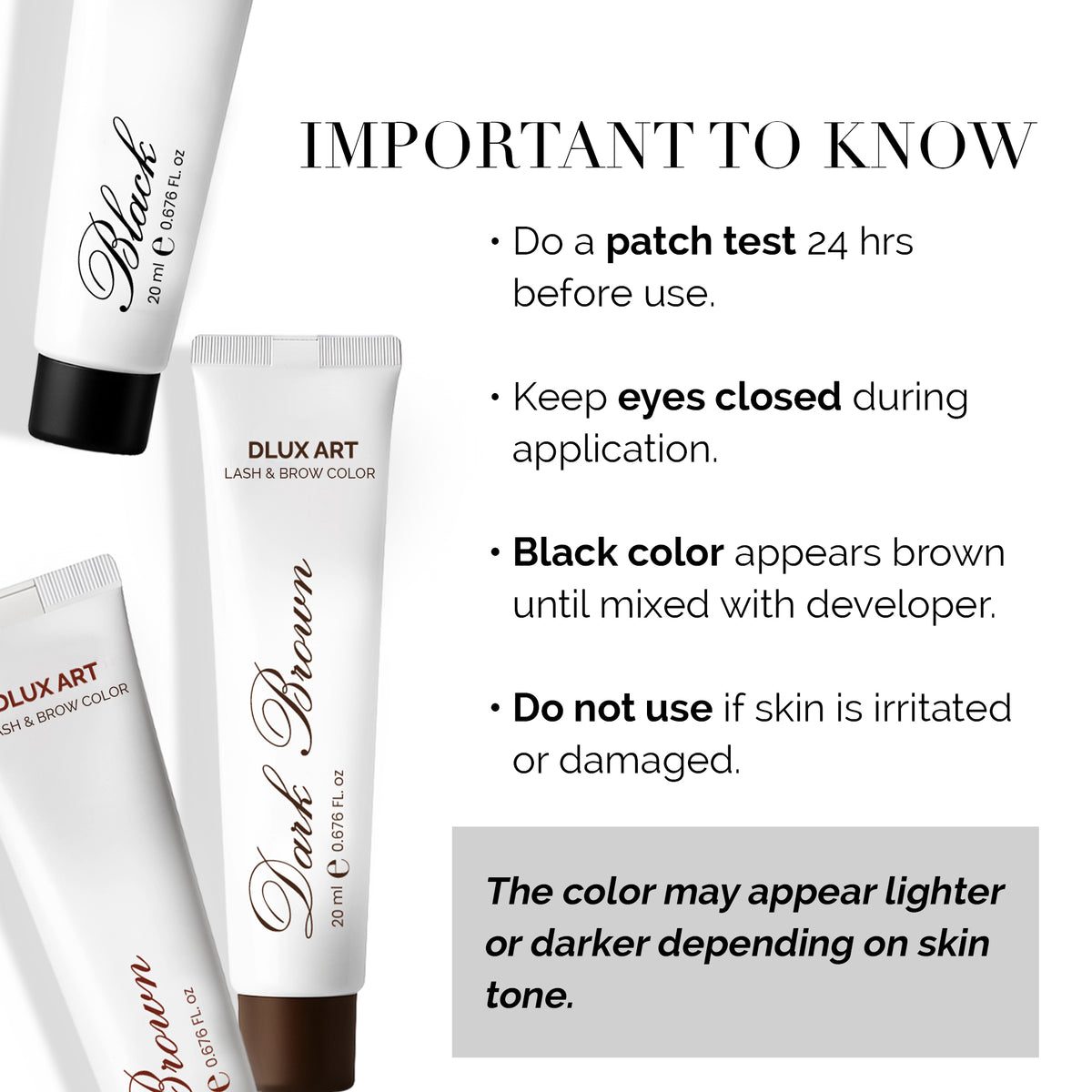 Korean Lash & Brow Brown Color Kit