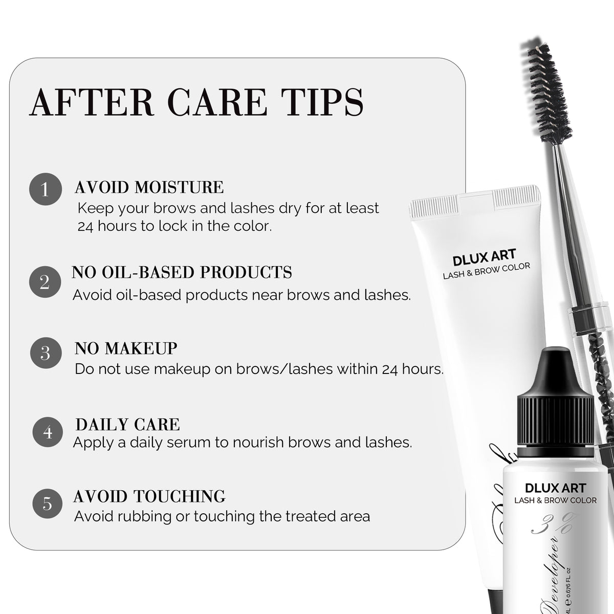 Korean Lash & Brow Dark Brown Color Kit