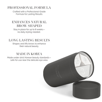 Korean Eyebrow Lamination Kit (Cysteamine + Thioglycolic Acid)