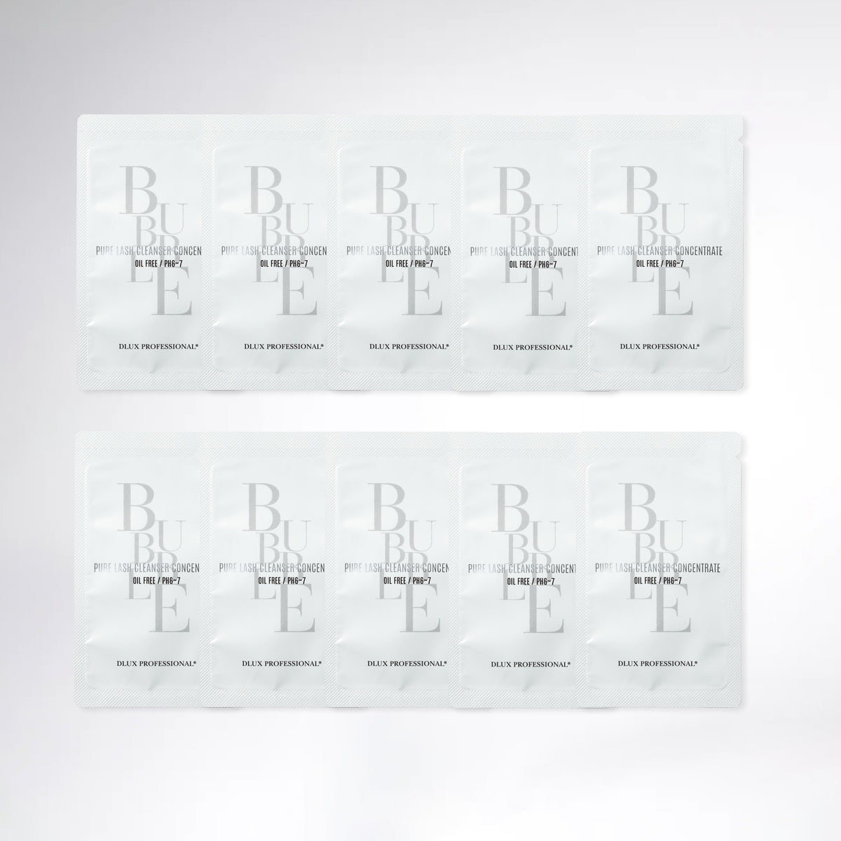 10 Packs for Pure Lash Cleanser Ph 6.5 (Sachet-Type)
