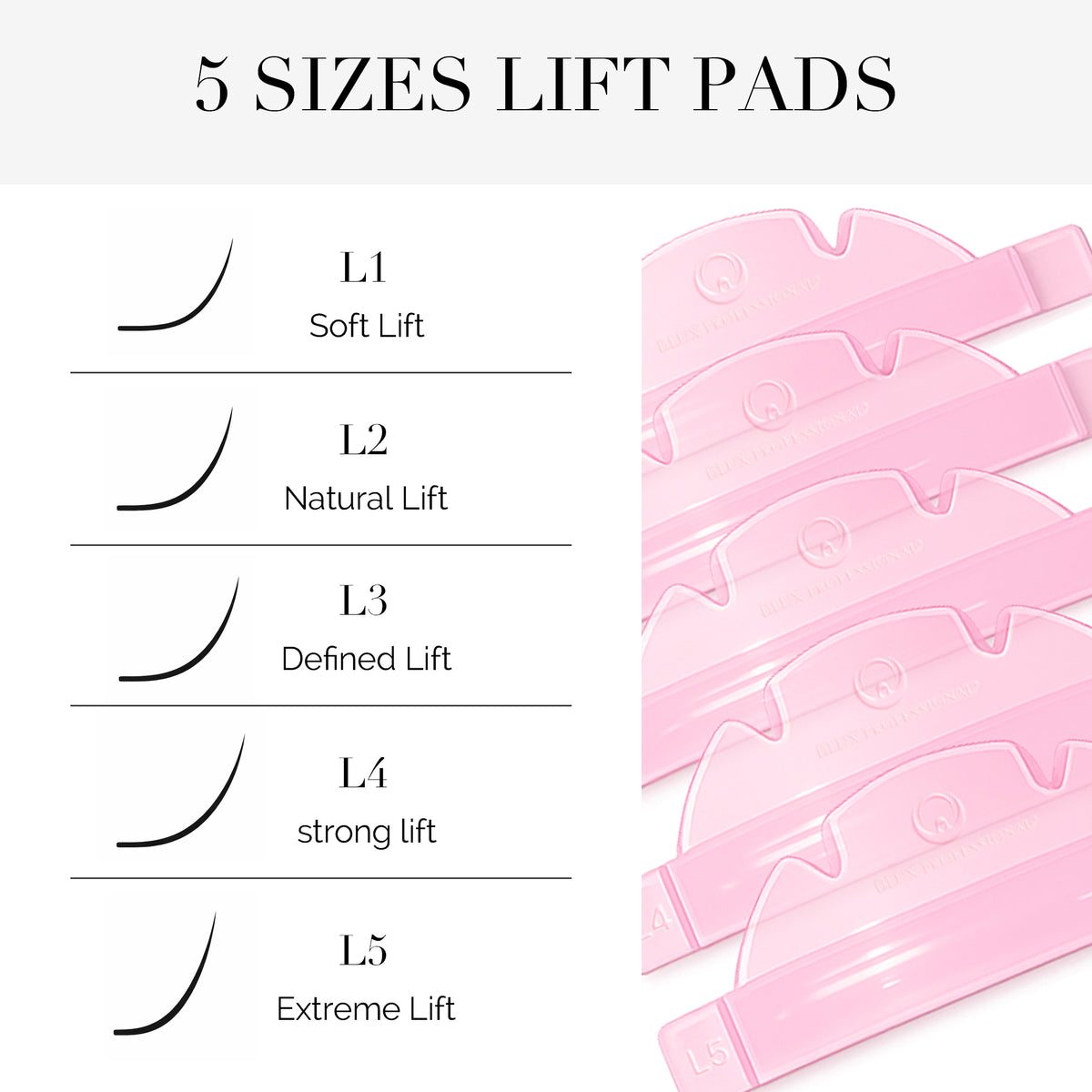 Soft-Fit Korean Lash Lift Self-Sticky Silicone Rod (C-Curl Lash Lifting)