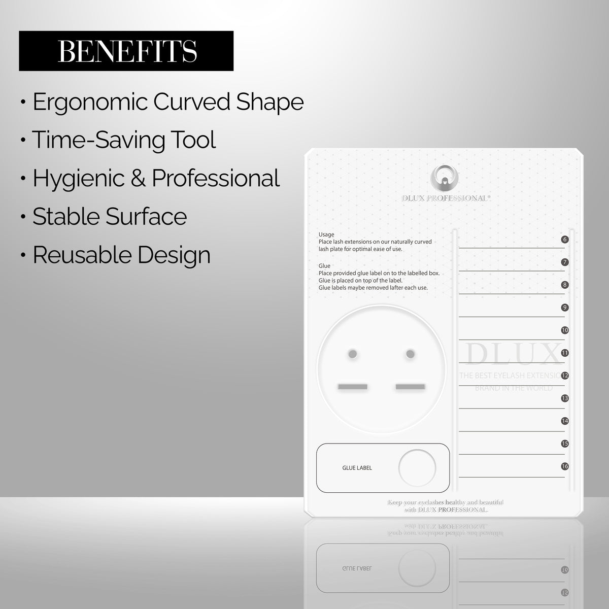 Eyelash Plate Plastic