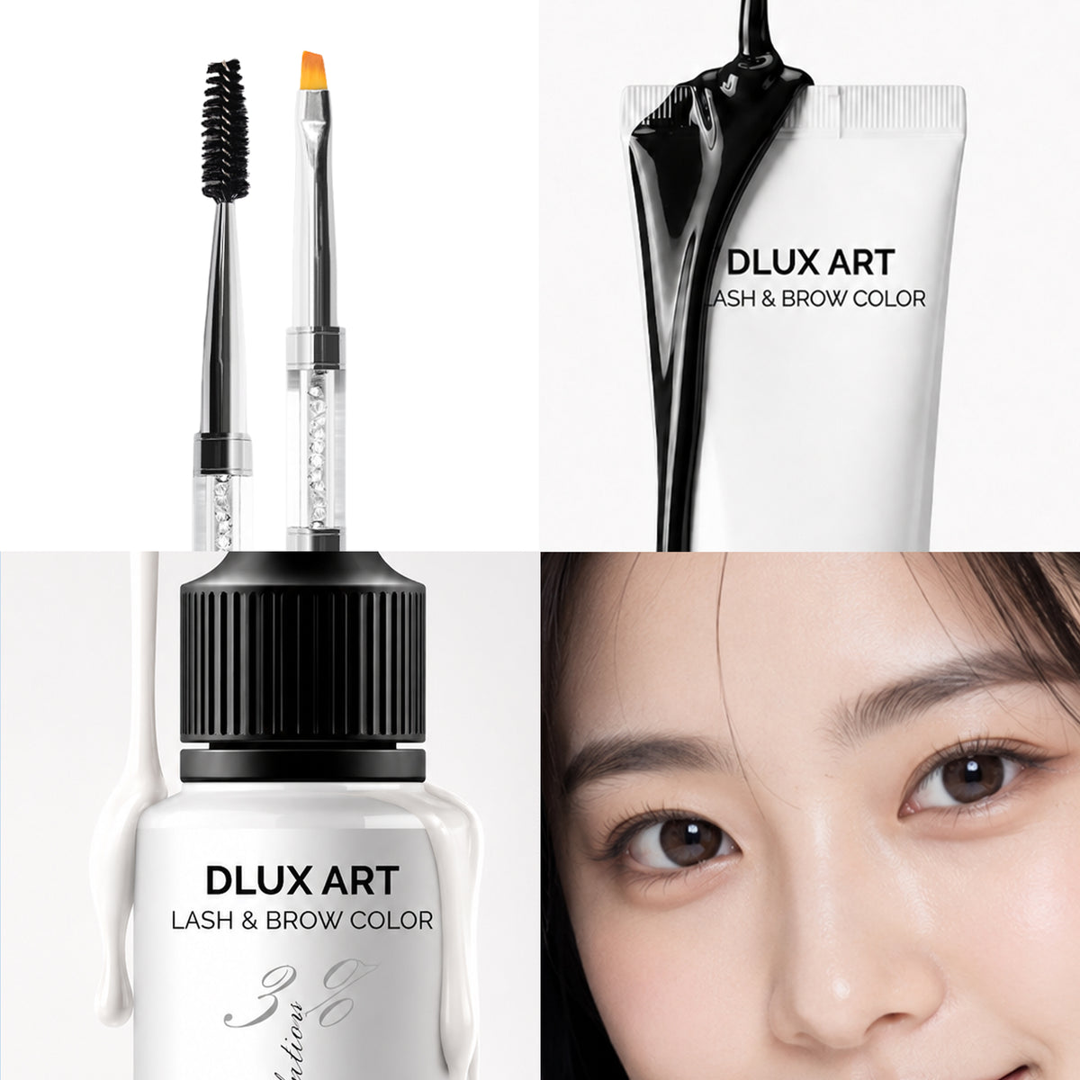 Korean Lash & Brow Black Color Kit