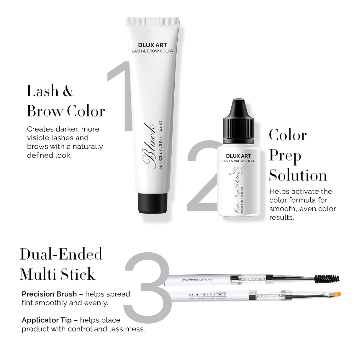 Korean Lash & Brow Black Color Kit