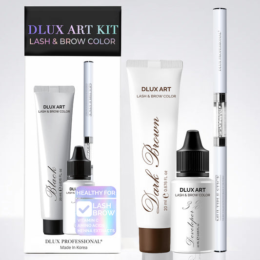 Korean Lash & Brow Dark Brown Color Kit