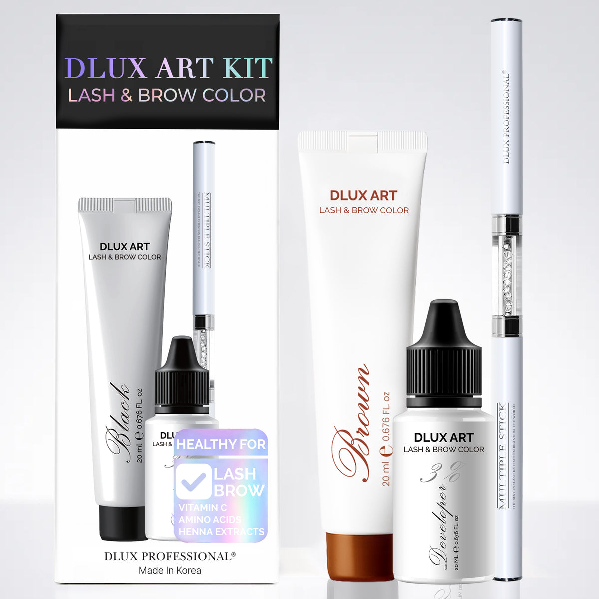 Korean Lash & Brow Brown Color Kit