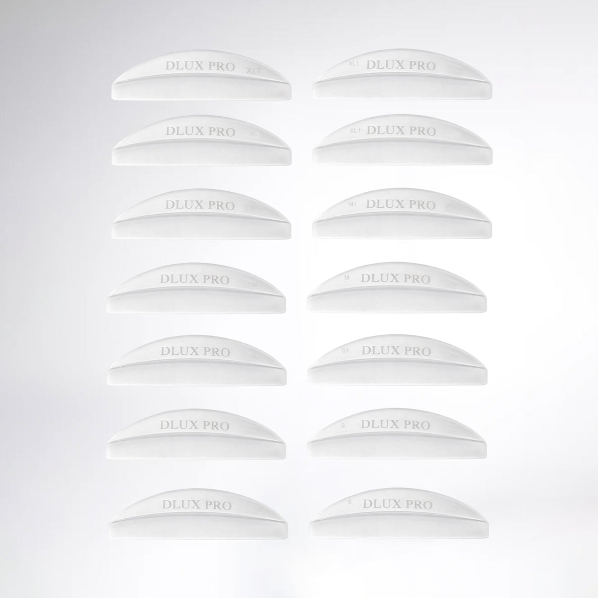 Transparent 8 Style Silicone Shields (C,CC,D,DD,U,LW,M Curl Lash Lifting)