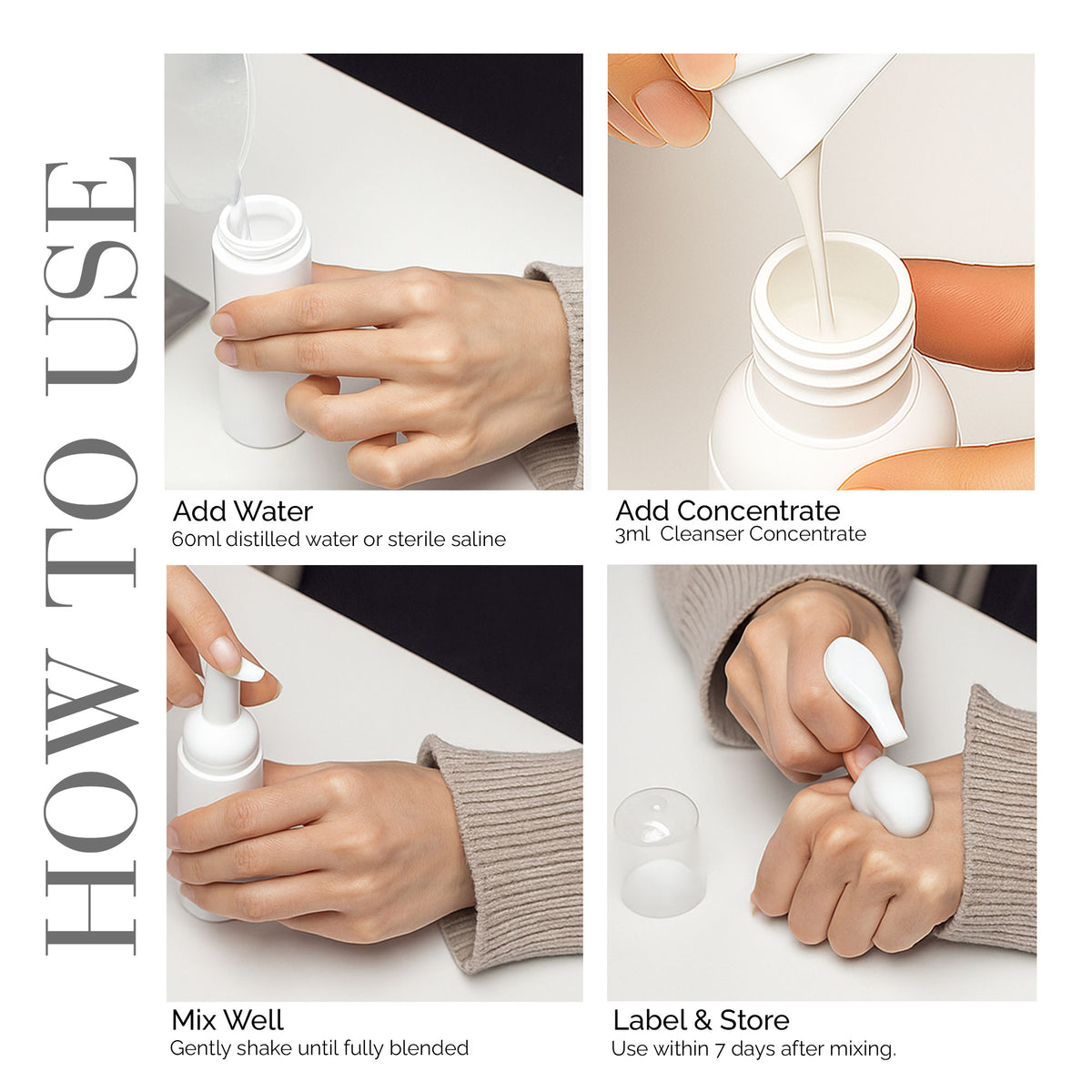 10 Packs for Pure Lash Cleanser Ph 6.5 (Sachet-Type)