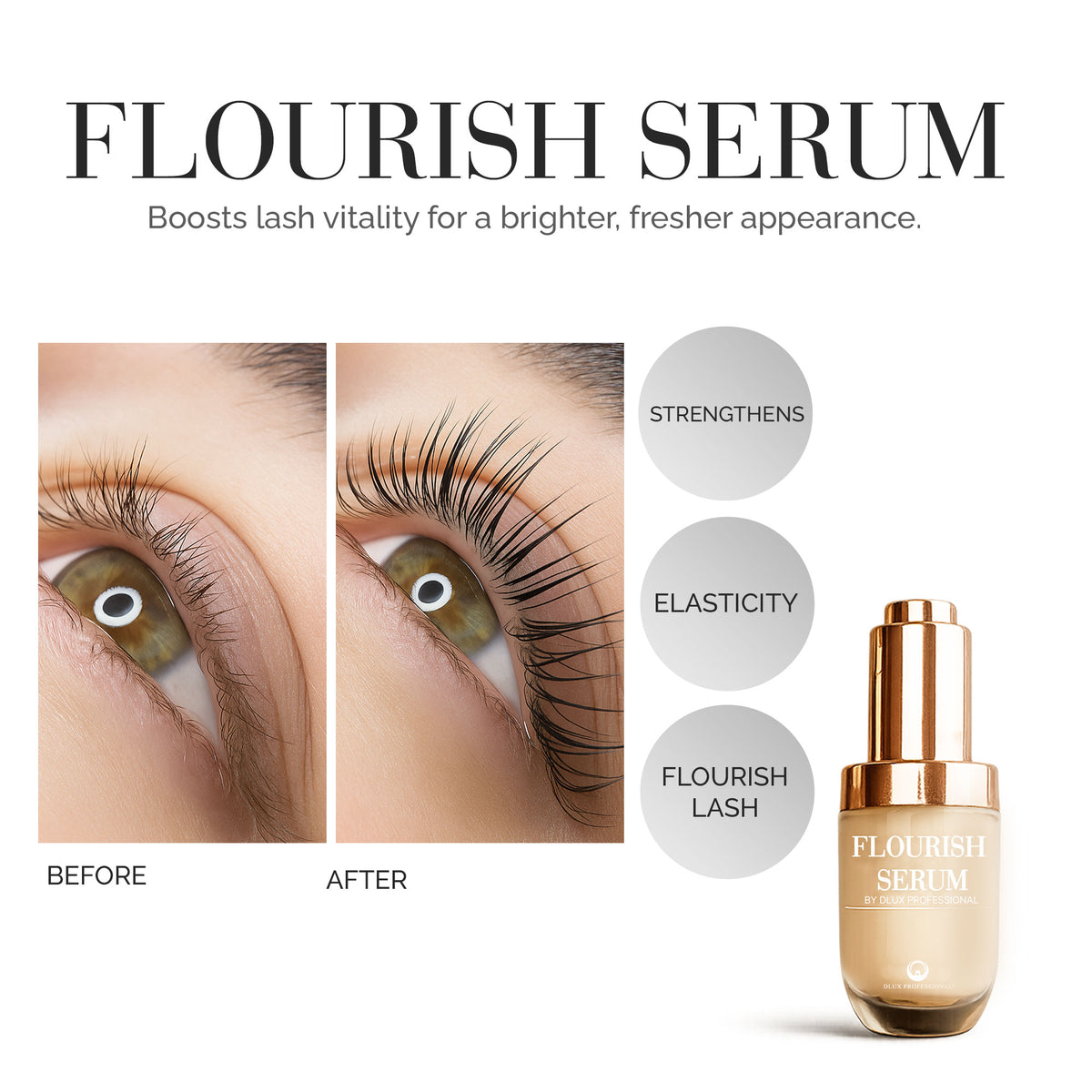 Vegan Lash Flourish Serum – Post Tint & Lamination Restructuring & Hydrating Treatment – 20ml
