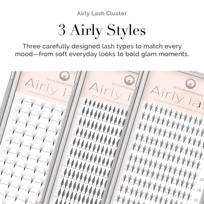 Airly Lash – PET Pre-Made Volume Fans (12 Lines)