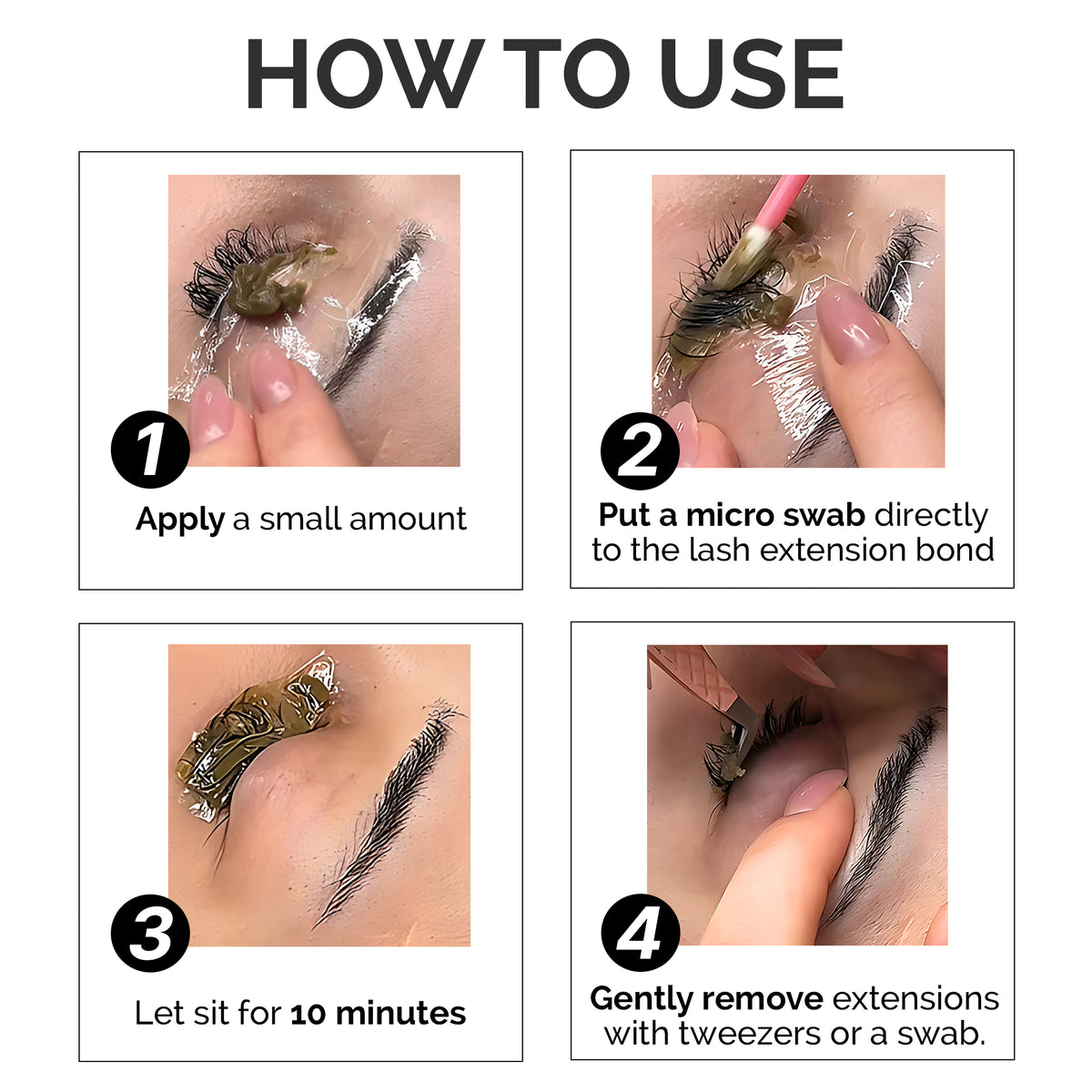 Eyelash Extensions Cream Glue Remover