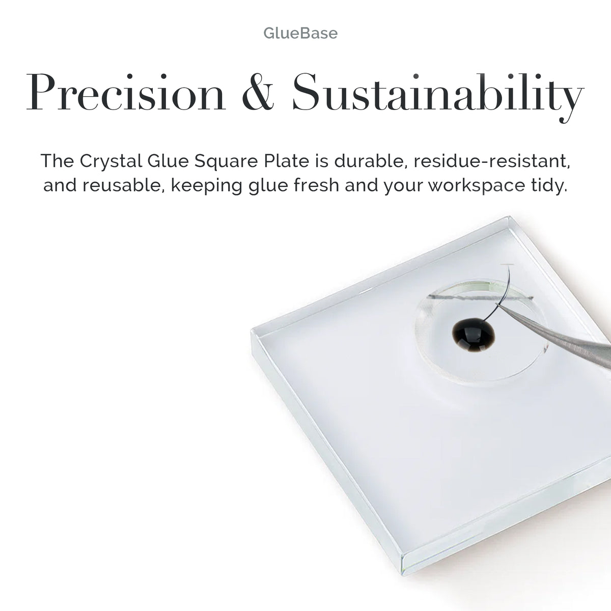 Crystal Glue Square Plate