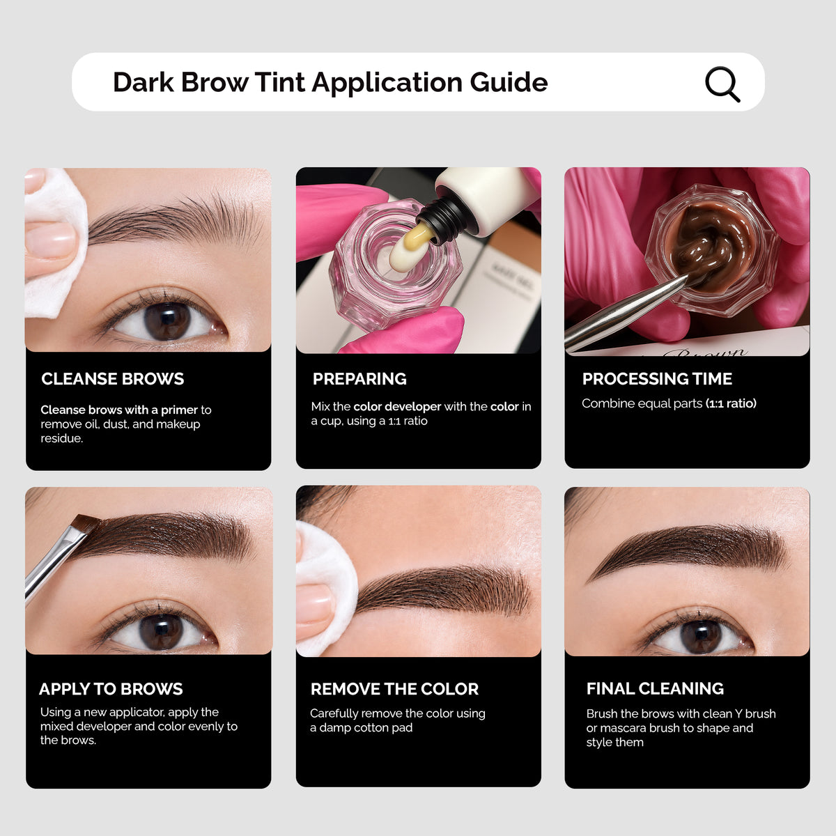 Korean Lash and Brow Art Dark Brown Tint