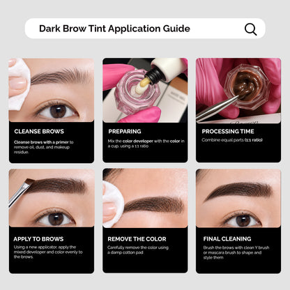 Korean Lash and Brow Art Dark Brown Tint