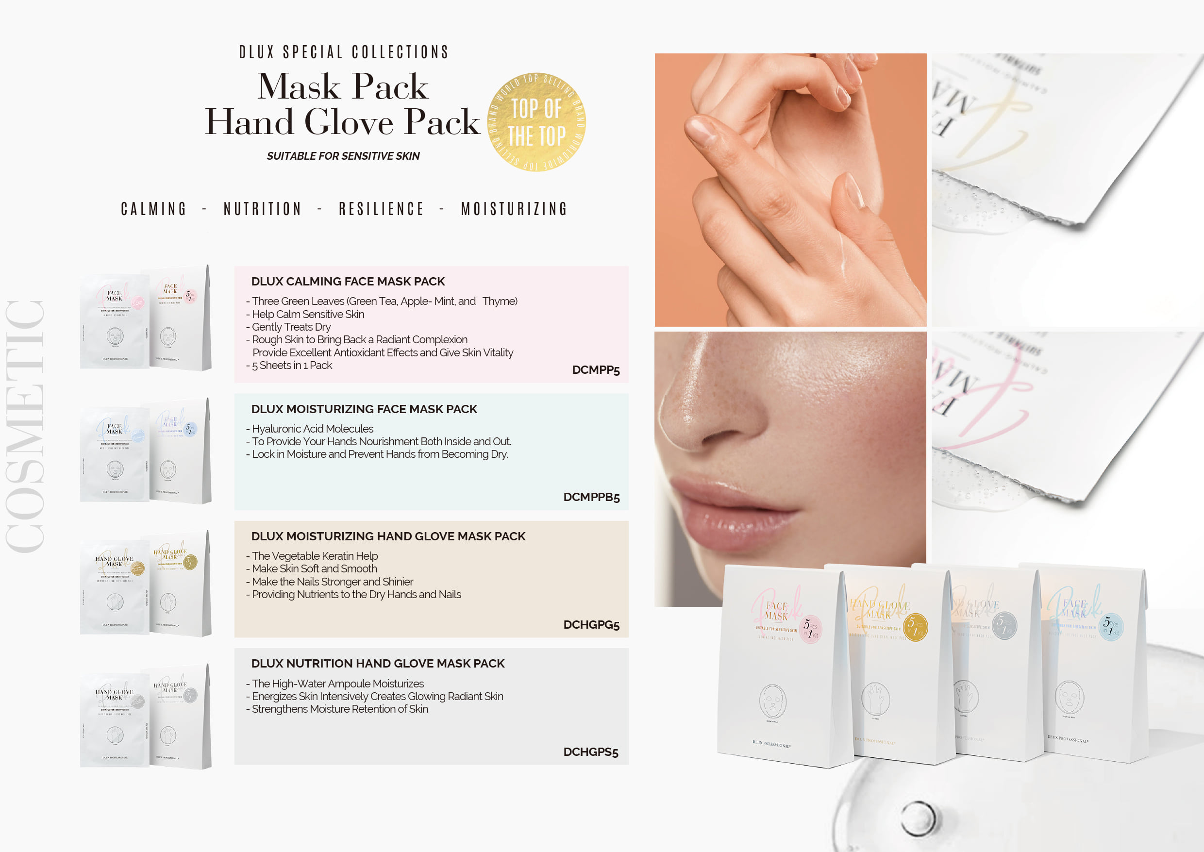 dlux face mask pack